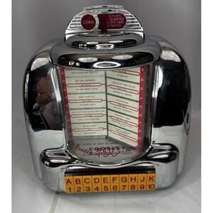 🎵CROSLEY Collector's Edition "Chrome" Diners Jukebox AM/FM Radio w/ Cassette
